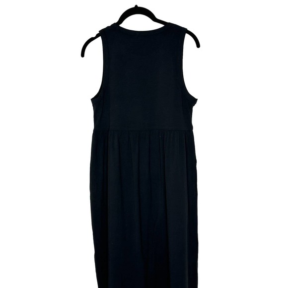 NWT J Crew Factory Womens Petite Knit Dress Size Small Midi Pockets Black - Picture 8 of 11